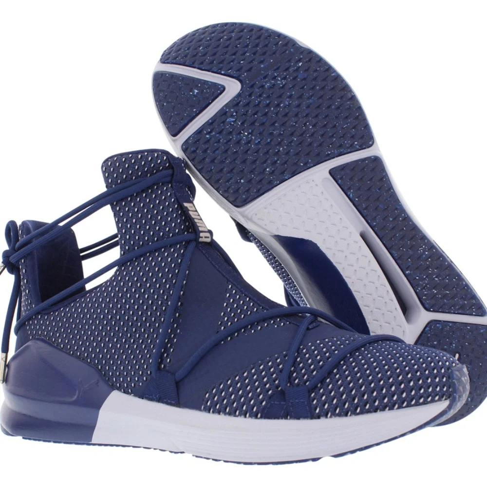 Puma Women's Fierce Rope Velvet VR Sneaker Blue Depths/Icelandic New In Box - Picture 1 of 9